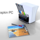 Illustration for article titled Napkin PC Concept Utilizes Multi-Touch E-Paper Display and RF Technology